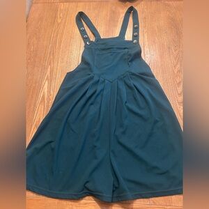 HALARA Teal Jumpsuit with Button Straps